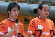 舛田圭太選手(右)と大束忠司選手(左)